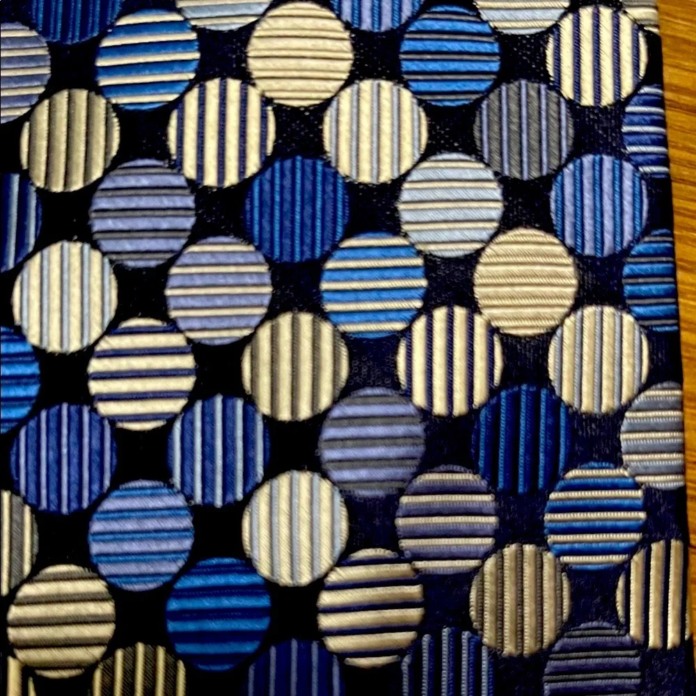 Geoffrey Beene Blue and Black Tie
